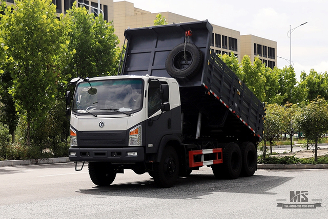 Caminhão basculante Dongfeng 6*6 de 260hp _BobCat com tração de seis rodas e fileira única de caminhão basculante de cabeça plana Caminhões de mineração Factory_Export Veículo especial