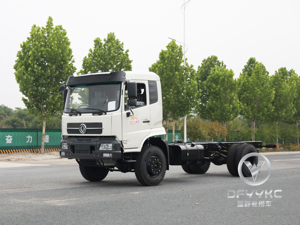 Dongfeng convencional e meia -fila chassi | Modificação de veículo especial de tração nas quatro rodas 210 chassi de potência | Feito na China Chassis | Chassi off-road de eixo único | 