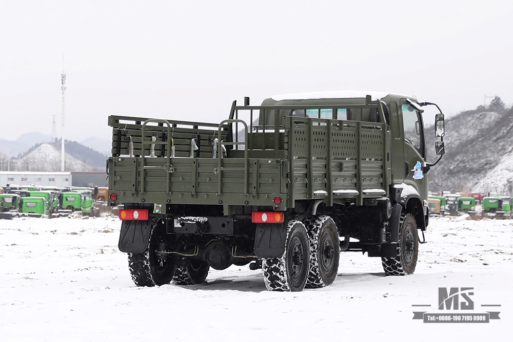 Dongfeng Six Wheel Drive EQ2082 Truck_All-Wheel Drive EQ2082 Cargo Truck_6x6 Dongfeng EQ240 Flathead Off-Road Truck para venda_6WD Exportar fábrica de fabricante de veículos especiais