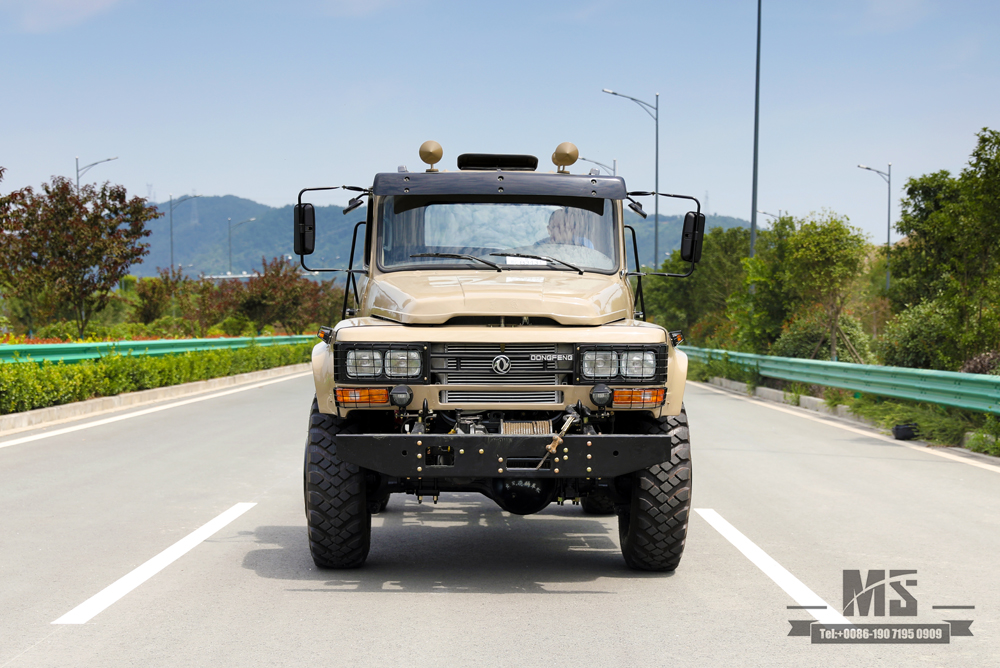 Chassi de caminhão fora de estrada com cabeça de ponta 4 × 4_Four Wheel Drive Dongfeng 190hp 240 Cab Long Head Chassis_Export Fabricante de personalização de chassi de veículo especial