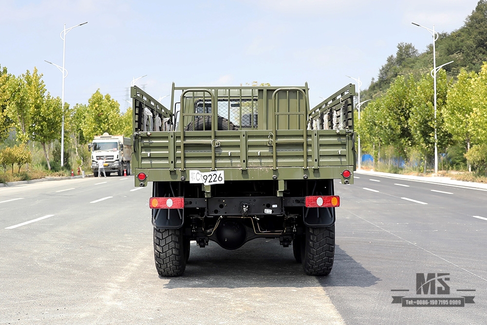 Caminhão off-road Dongfeng EQ2102G/246_6 × 6 190 HP 6WD Flathead 153 Chassis Caminhão de carga convertido Troop Carrier_Six wheel drive Classic Truck Export Special Purpose Vehicle 