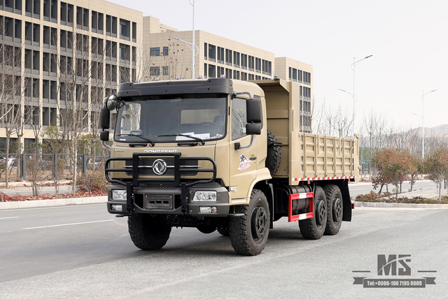 210hp Dongfeng caminhão basculante com tração de seis rodas _ 6 × 6 caminhão basculante de cabeça chata 6 * 6 caminhão de transporte off-road_export veículo especial