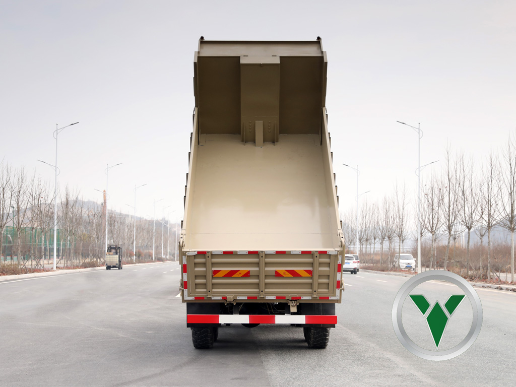 6x6 Caminhão basculante off-rroo de cano baixo | Tipper de cabine de cabine de frente plana para exportação