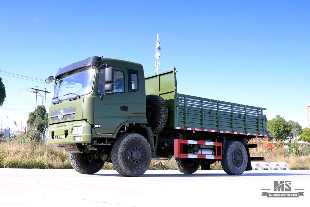 Dongfeng 190hp com tração nas quatro rodas off road truck_dongfeng 4*4 2.5t linha de cabeça plana meia carga truck_4wd exportação veículo especial