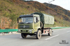 Dongfeng caminhão basculante com tração nas quatro rodas para venda_4 * 4 exército verde cabeça chata caminhão basculante fabricante_Dongfeng 4WD veículo especial de exportação