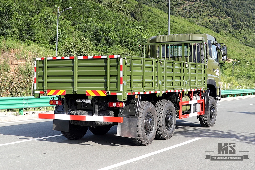 340hp Dongfeng Caminhão Off Road com tração em seis rodas 6 × 6 Dongfeng Cabeça plana Uma fileira e meia Veículo de caminhão de carga AWD 6 * 6 Veículo especial de exportação
