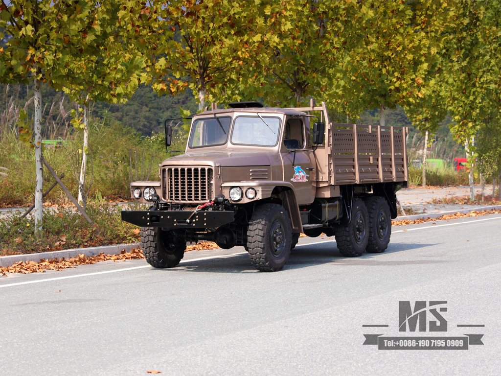 Veículo clássico EQ2082 cor champanhe 6x6 Dongfeng apontou caminhões de mineração de fileira única veículo para fins especiais