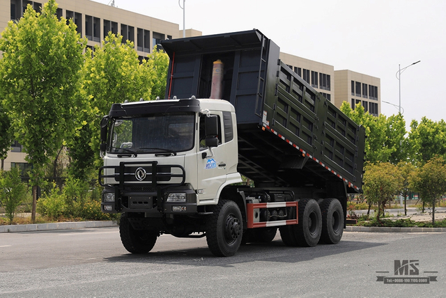 336hp Dongfeng 6*6 Caminhão basculante pesado_Six wheel drive traseiro oito rodas caminhão basculante Coversion Fabricante_Dongfeng 6WD Veículo especial de exportação