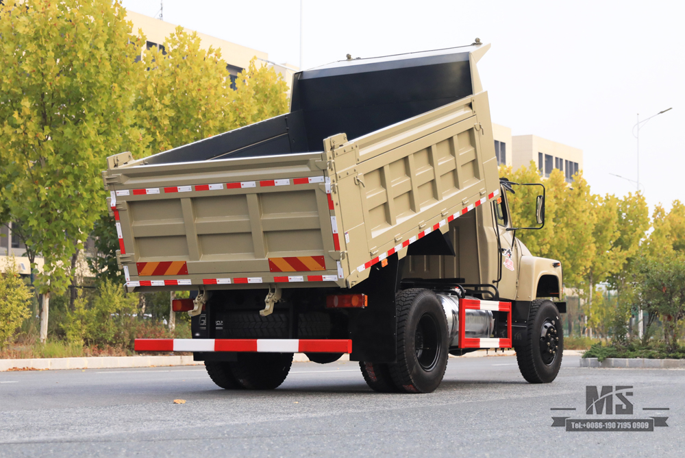 Caminhão basculante Dongfeng 4WD_170hp Caminhão off-road apontado com tração nas quatro rodas_4 * 4 Fabricante de caminhão para local de mineração Veículo especial de exportação