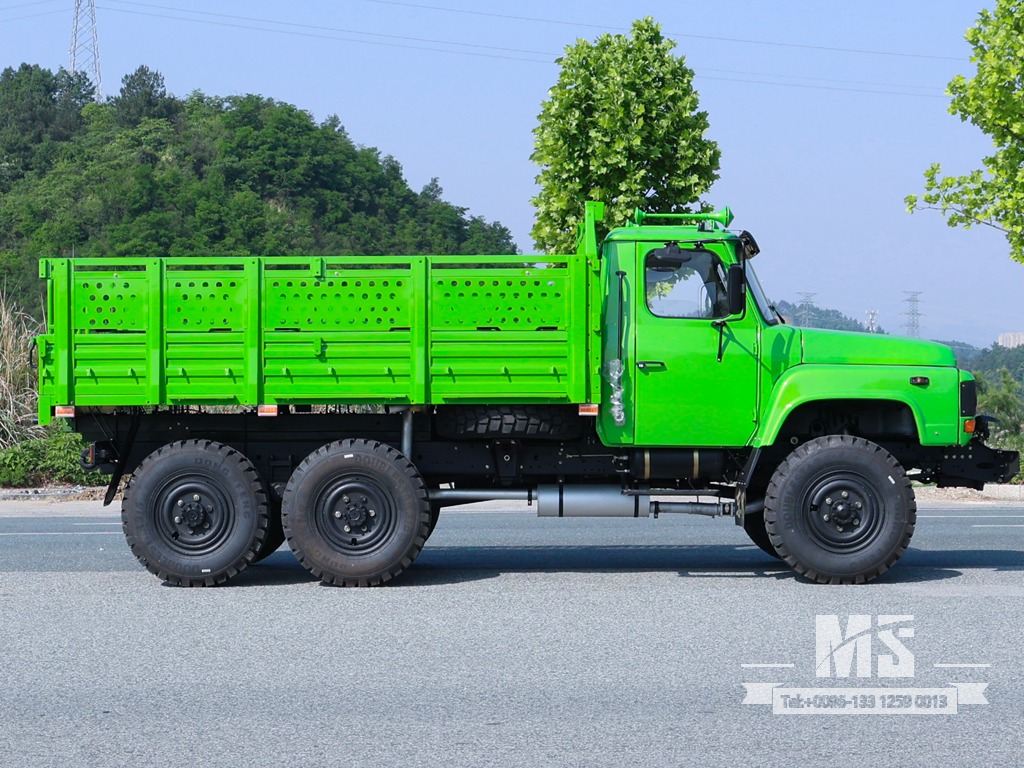 6X6 Dongfeng Turquesa EQ2082 Caminhões de cabine única 6WD Caminhões off-road