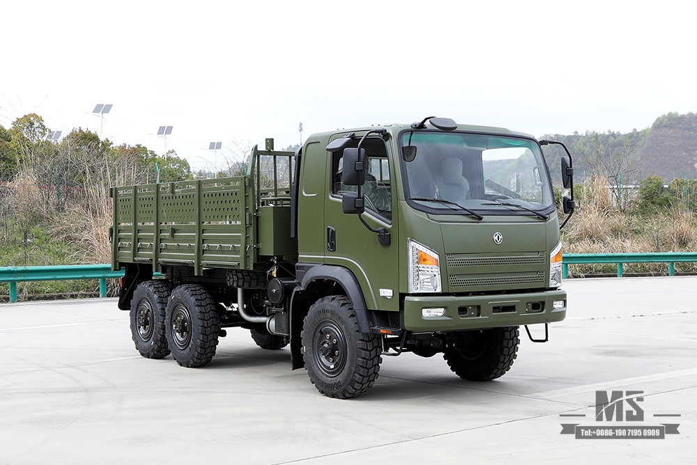 EQ240 Dongfeng 6WD Caminhão off-road_Tração nas quatro rodas EQ2082 Fabricante de caminhão de carga diesel Fábrica_Dongfeng 6x6 Caminhão off-road civil de cabeça chata para venda_Exportar veículo especial