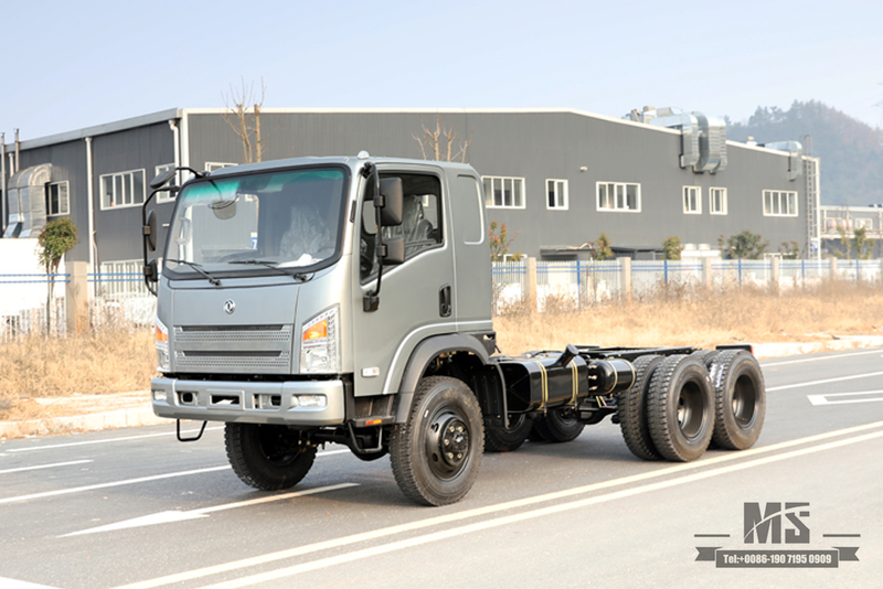 EQ2082 Modificação do chassi do caminhão Dongfeng com tração nas seis rodas _ 6WD 'Bobcat ' Configuração do chassi do caminhão pequeno_ 6 * 6 Fabricante de chassi de veículo especial de exportação