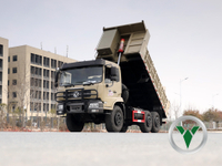 6x6 Caminhão basculante off-rroo de cano baixo | Tipper de cabine de cabine de frente plana para exportação