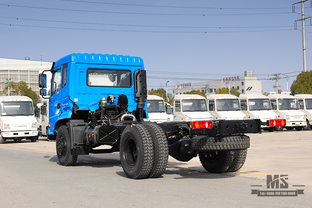 Chassi de caminhão Dongfeng 4 * 2 _ Chassi de caminhão com cabine de uma fileira e meia de 210 HP Veículo comercial_ Chassi de caminhão Dongfeng 4 * 2 para venda_Exportar chassi de caminhão especial