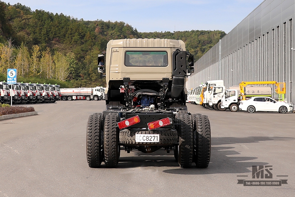 375hp Dongfeng 8X4 Flatbed Chassis_Dongfeng 10m Flatbed Chassis _30T Special Truck Chassis Export Special Chassis Conversion Fabricante