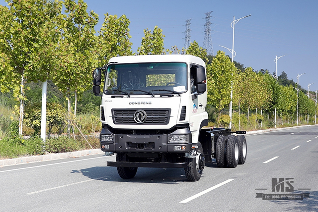 Chassi de veículo comercial pesado com tração em seis rodas de 350 HP_Dongfeng 6 × 6 Modificação de chassi de caminhão_Chassi de veículo especial Dongfeng