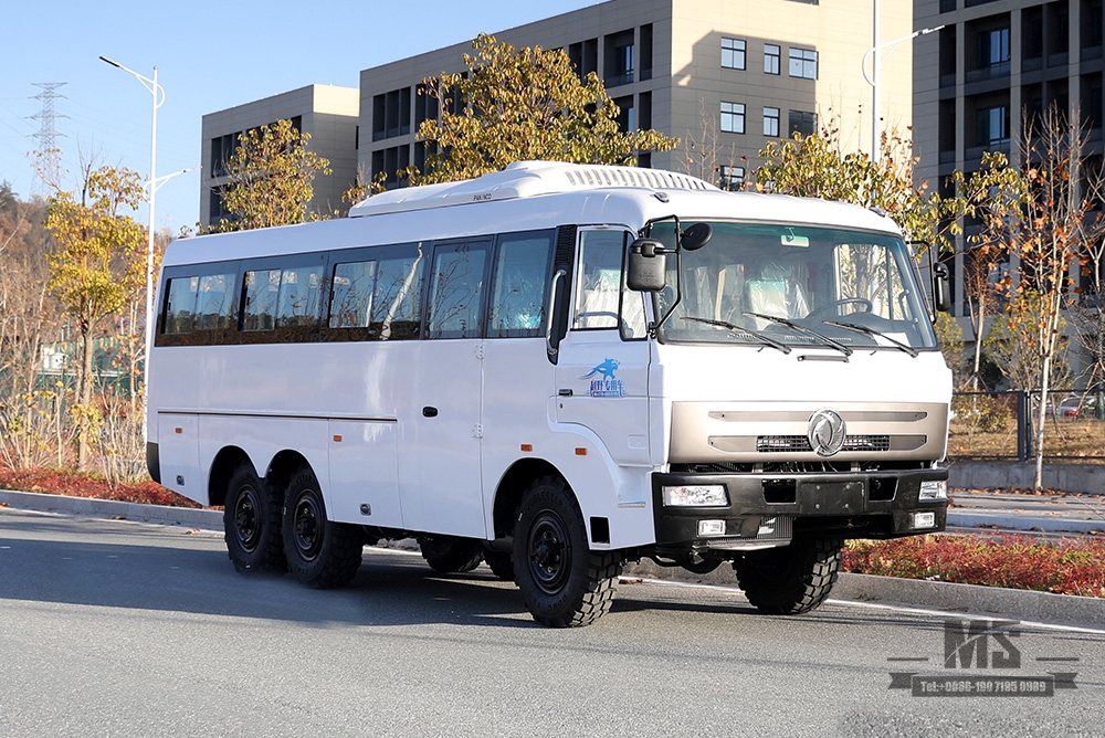 Ônibus off road com tração nas seis rodas Dongfeng de 190 hp 6 * 6 Manual Bus de seis velocidades_Conversão de ônibus Dongfeng Fabricante de exportação de veículo especial