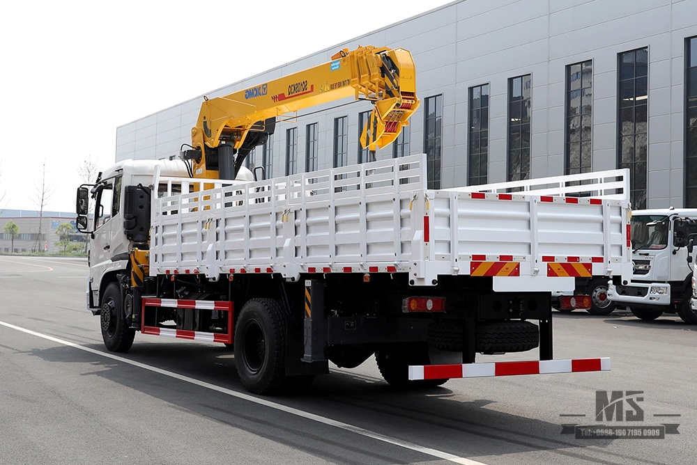 Guindaste montado em caminhão com braço de quatro seções de 10 toneladas_SQ10SK3Q Guindaste de braço reto Caminhão de transporte de elevação montado em caminhão_ Fabricante de modificação de guindaste montado em caminhão Veículo Dongfeng