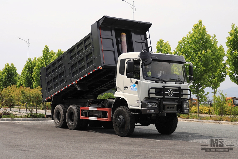 336hp Dongfeng 6*6 Caminhão basculante pesado_Six wheel drive traseiro oito rodas caminhão basculante Coversion Fabricante_Dongfeng 6WD Veículo especial de exportação