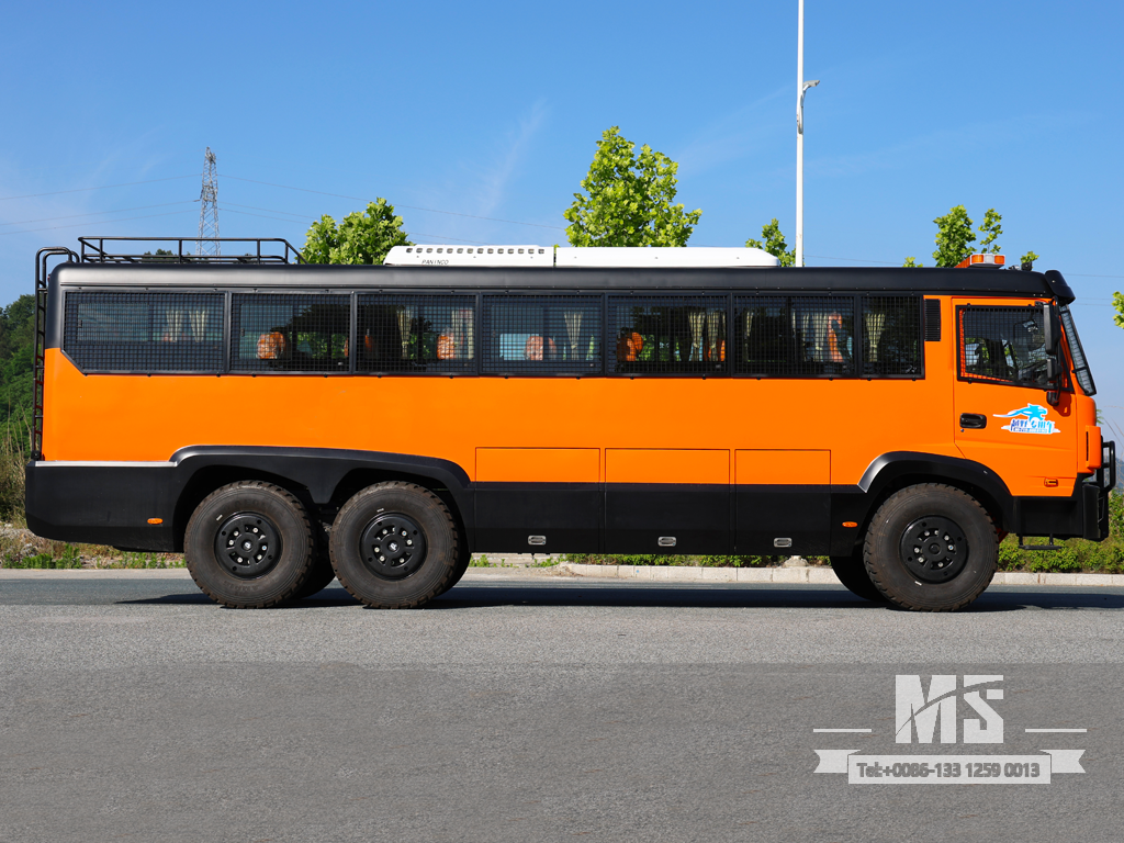 Ônibus de passageiros 210HP 6x6 Dongfeng | Veículo de passageiros especial todo-o-terreno todo-o-terreno