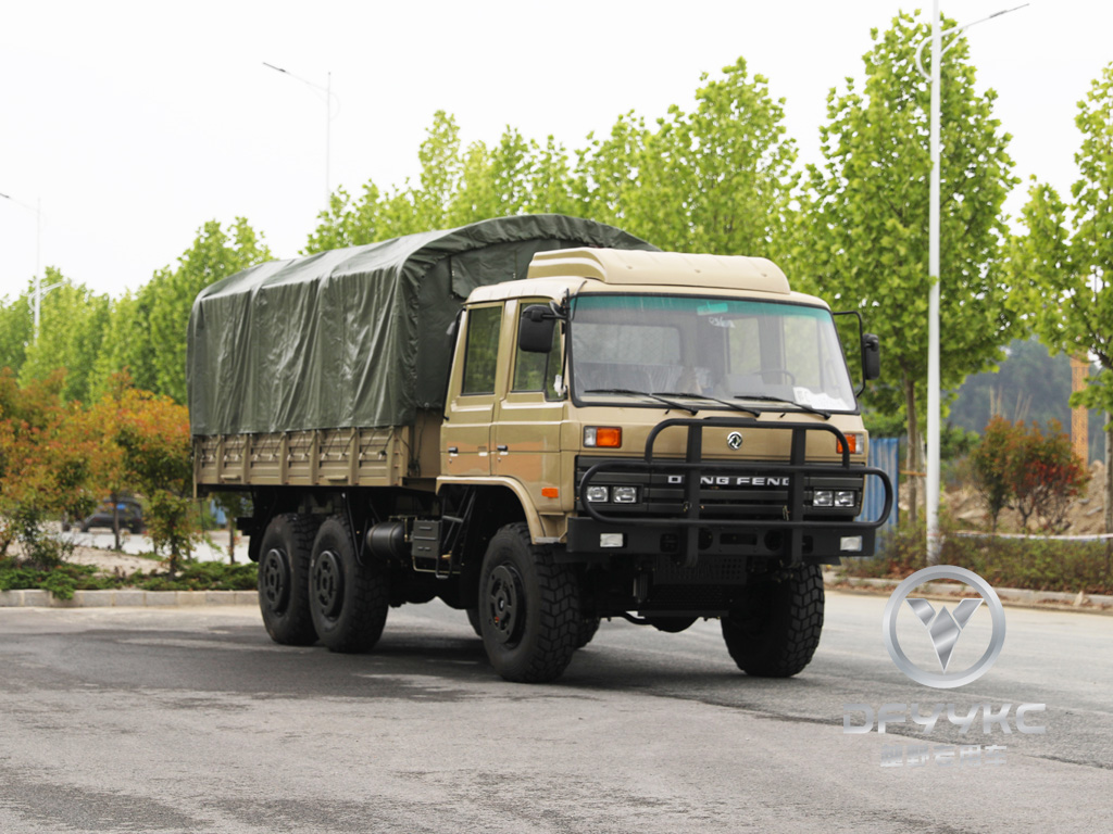 Donggfeng Eq2102n Caminhão Off-Road-veículo de carga deserto de 210hp na linha dupla | Modelo de exportação | Ar condicionado com lona