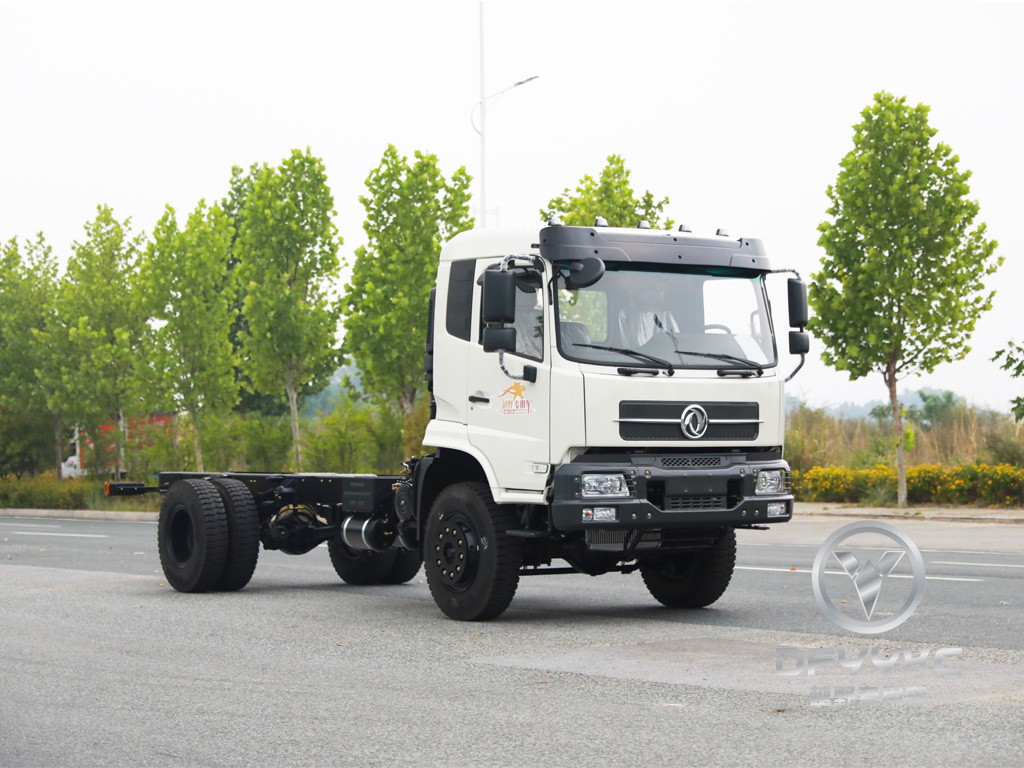 Dongfeng convencional e meia -fila chassi | Modificação de veículo especial de tração nas quatro rodas 210 chassi de potência | Feito na China Chassis | Chassi off-road de eixo único | 