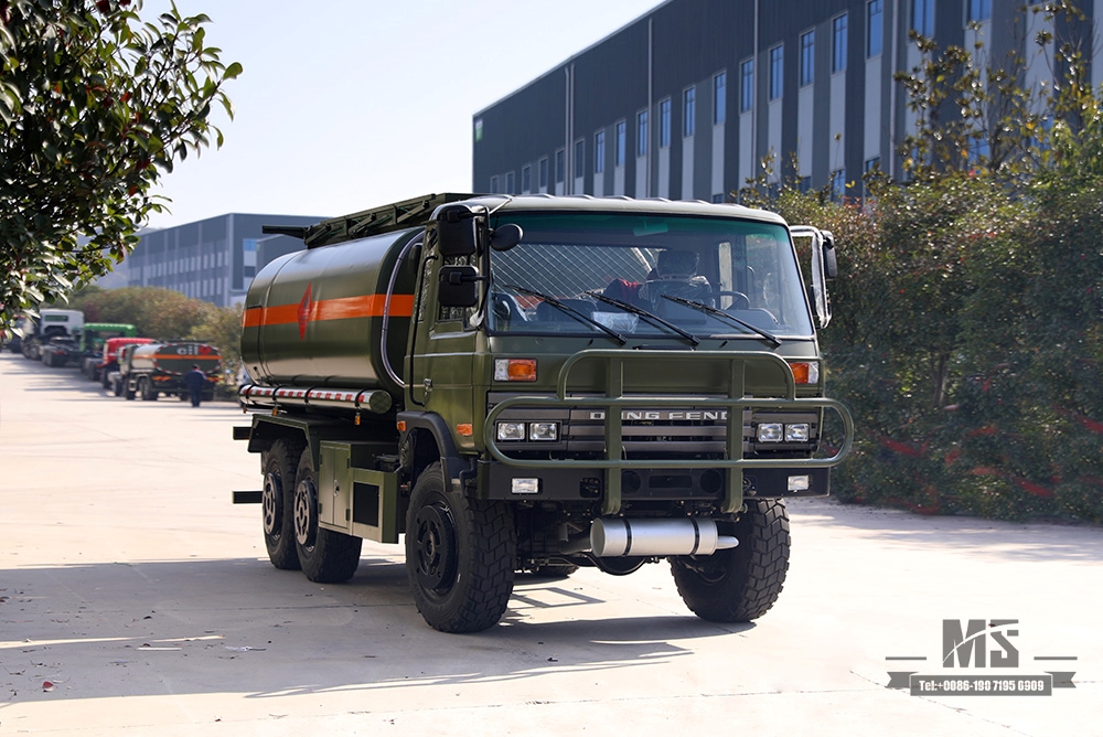 Caminhão-tanque 190HP Dongfeng EQ2102 _Dongfeng com tração nas seis rodas Chassi especial off-road modificado 8 ~ 10m³ Caminhão-tanque_Exportar veículo para fins especiais