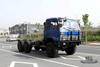 210hp Dongfeng EQ2102 Chassi com tração de seis rodas_6 × 6 Azul 153 Cabine de uma fileira e meia Off Road Chassis_Dongfeng 6WD Truck Chassis Exportação Special Truck Chassis