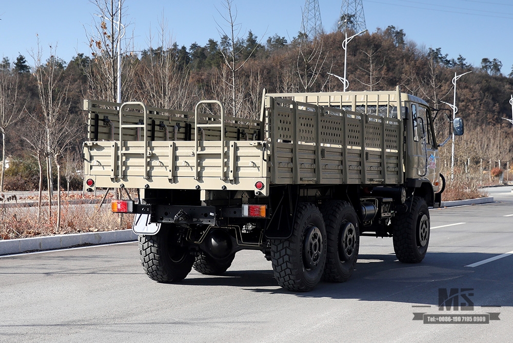 EQ2102 Dongfeng Caminhão fora de estrada com tração de seis rodas_ 6 × 6 Camel Grey One and a Half 153 Cab Transportation Truck_Dongfeng Classic AWD Truck Export Veículo para fins especiais