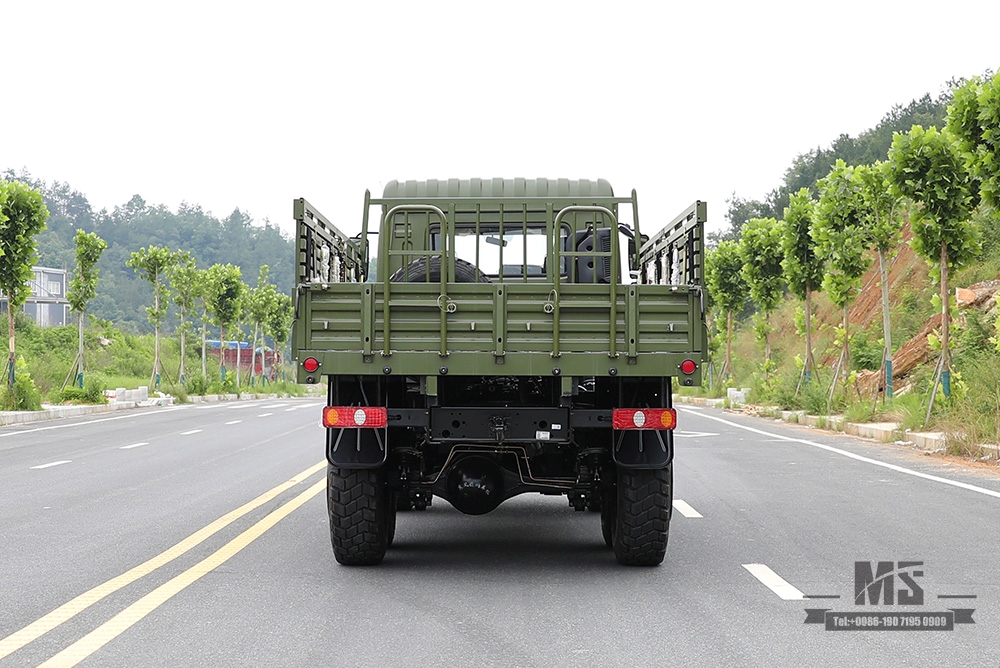 Dongfeng Six Wheel Drive EQ2102 Truck_6×6 Caminhão de carga de cabeça chata 6WD 246 Caminhão de transporte de tropas_6WD Caminhão de exportação de veículo especial