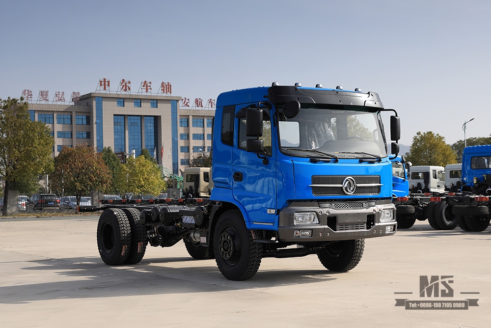 Chassi de caminhão Dongfeng 4 * 2 _ Chassi de caminhão com cabine de uma fileira e meia de 210 HP Veículo comercial_ Chassi de caminhão Dongfeng 4 * 2 para venda_Exportar chassi de caminhão especial