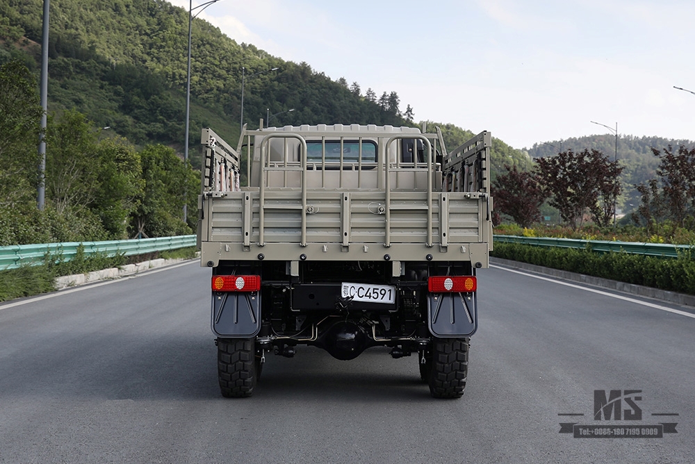 Beige 190HP Dongfeng EQ2082 6WD Caminhão off-road_Dongfeng com tração de seis rodas Flathead 6X6 Caminhão de carga diesel Caminhão de transporte_Exportar veículo especial