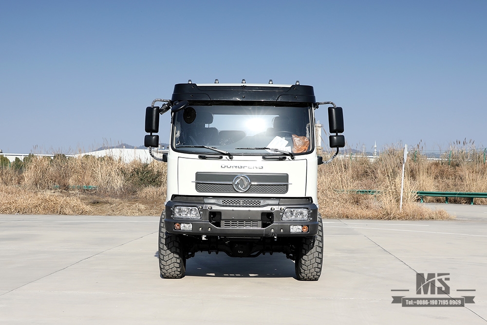 Chassis de seis rodas Dongfeng_6 * 6 YC6A260 Chassi de caminhão de cabeça chata para venda_Dongfeng Exportação Chassi de veículo especial