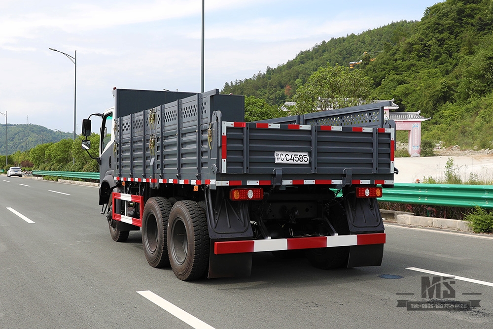260hp Dongfeng 6*6 Caminhão Basculante_Six Wheel Drive Single Row Apontado Caminhão Basculante Caminhões de Mineração Fabricante de Conversão_Exportar Veículo Especial