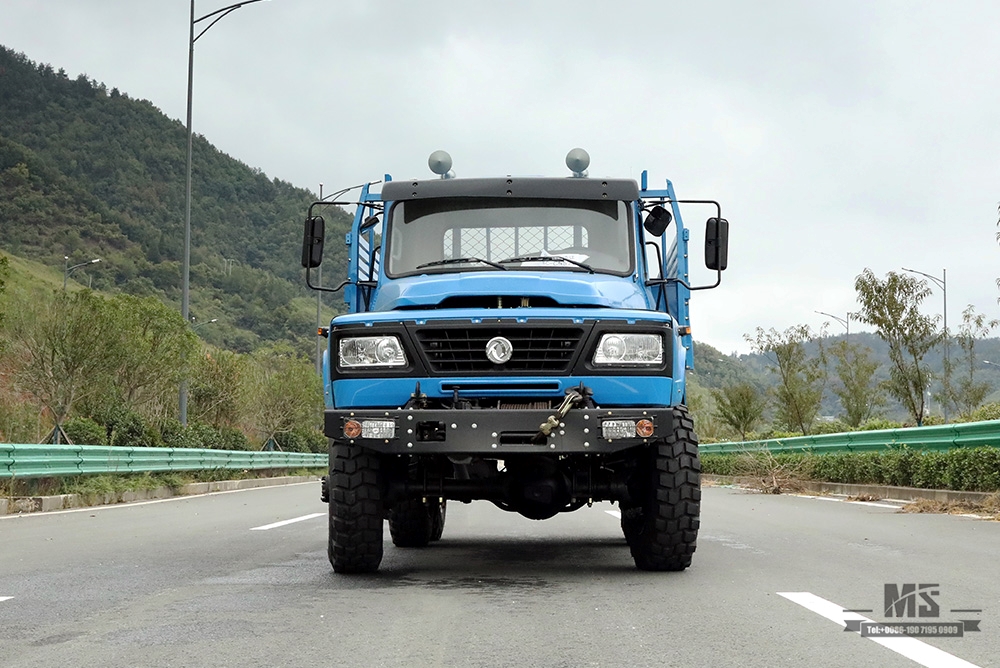 170 cv Dongfeng com tração nas seis rodas EQ2082_6 * 6 Caminhão especial off-road de cabeça pontiaguda de fileira única_ Veículo de transporte 240_ Veículo especial de exportação de caminhão 6 × 6 pontiagudo 25Y