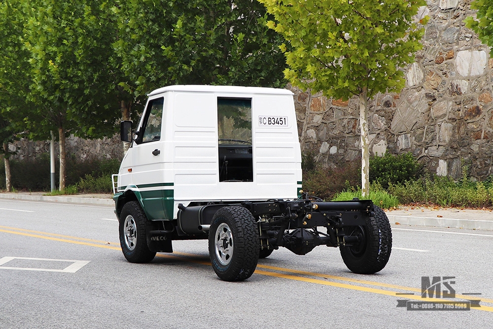 113hp Chassis Iveco com tração nas quatro rodas pequeno 4 * 4 Off Road Iveco Chassis multifuncional de cabeça curta 4WD Exportação chassi de veículo especial conversão personalizada