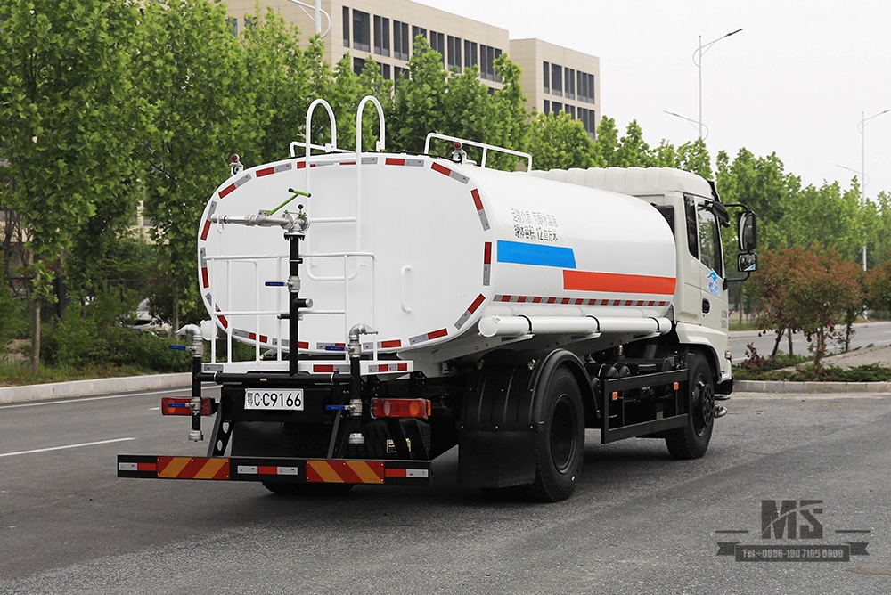 210 HP Dongfeng 4 * 2 Caminhão de aspersão de greening _ Caminhão de aspersão de água de cabeça plana Dongfeng Veículo comercial_ Caminhão-tanque de água Dongfeng para venda_ Caminhão especial de exportação