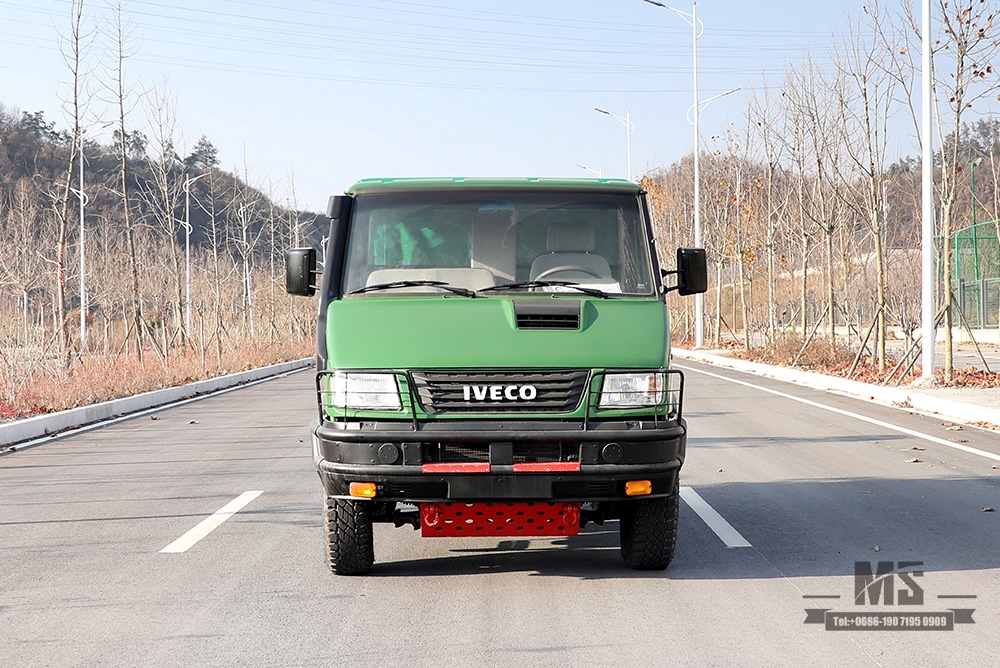 Iveco caminhão com tração nas quatro rodas verde 4*4 off road iveco cabeça curta pequeno veículo 4wd exportação veículo especial conversão personalizada