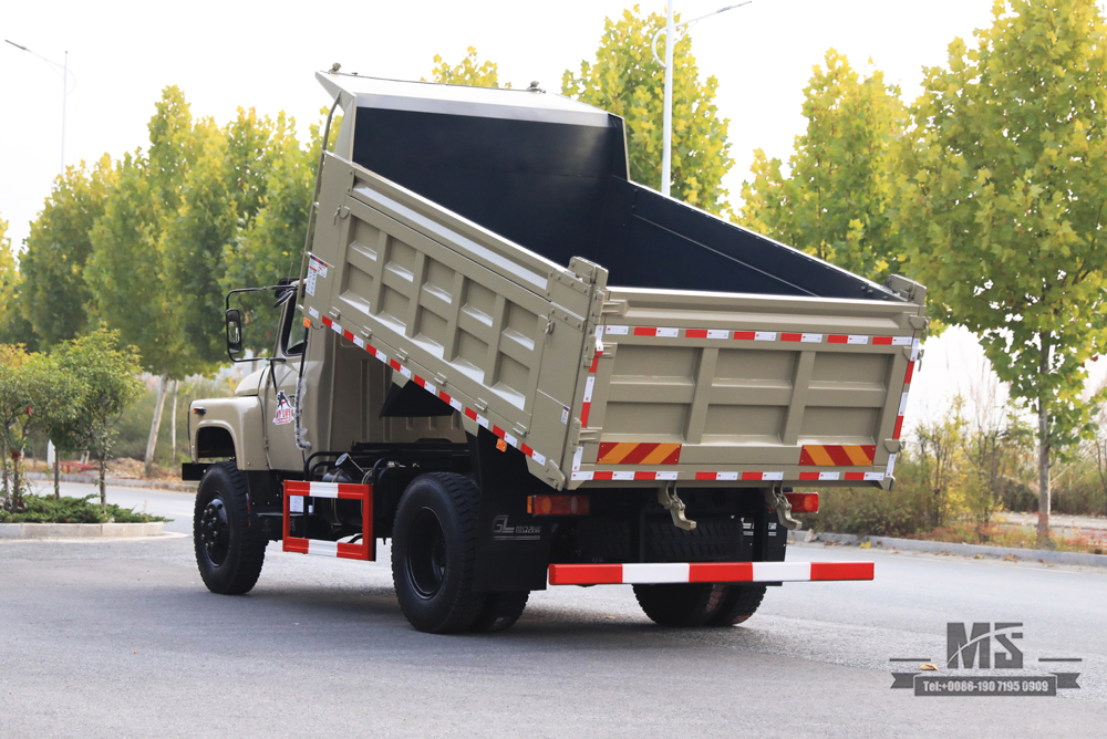 Caminhão basculante Dongfeng 4WD_170hp Caminhão off-road apontado com tração nas quatro rodas_4 * 4 Fabricante de caminhão para local de mineração Veículo especial de exportação