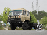 Donggfeng Eq2102n Chassi de caminhão off-road-veículo de carga deserto de 210hp na linha dupla | Modelo de exportação | Ar condicionado com lona