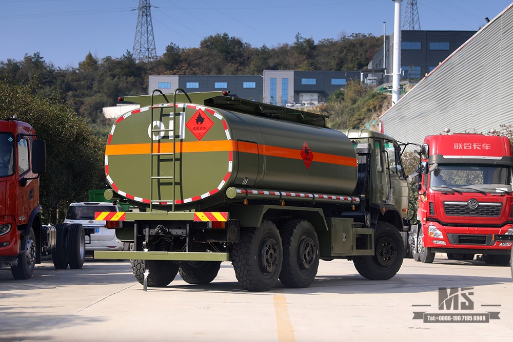 Caminhão-tanque 190HP Dongfeng EQ2102 _Dongfeng com tração nas seis rodas Chassi especial off-road modificado 8 ~ 10m³ Caminhão-tanque_Exportar veículo para fins especiais