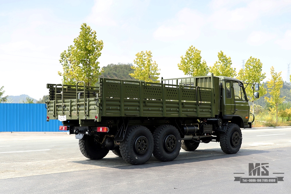 Caminhão off-road Dongfeng EQ2102G/246_6 × 6 190 HP 6WD Flathead 153 Chassis Caminhão de carga convertido Troop Carrier_Six wheel drive Classic Truck Export Special Purpose Vehicle 