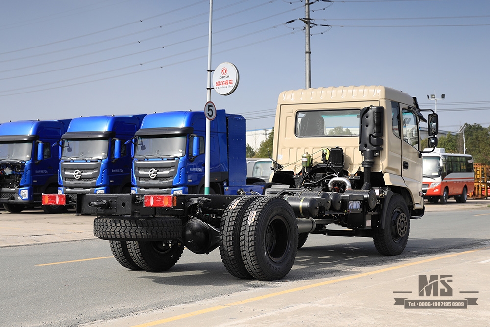 Chassi Dongfeng 4*2 _ Chassi de caminhão com cabine de uma fileira e meia de 210 HP Veículo comercial_Chassi de caminhão Dongfeng 4*2 para venda_Exportar chassi de veículo especial