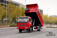 Caminhão basculante leve 4×2_Dongfeng 160HP Caminhão basculante pequeno_Esquerda/direita 5T Caminhão de micro mineração de fileira única para venda_Exportação de caminhão especial