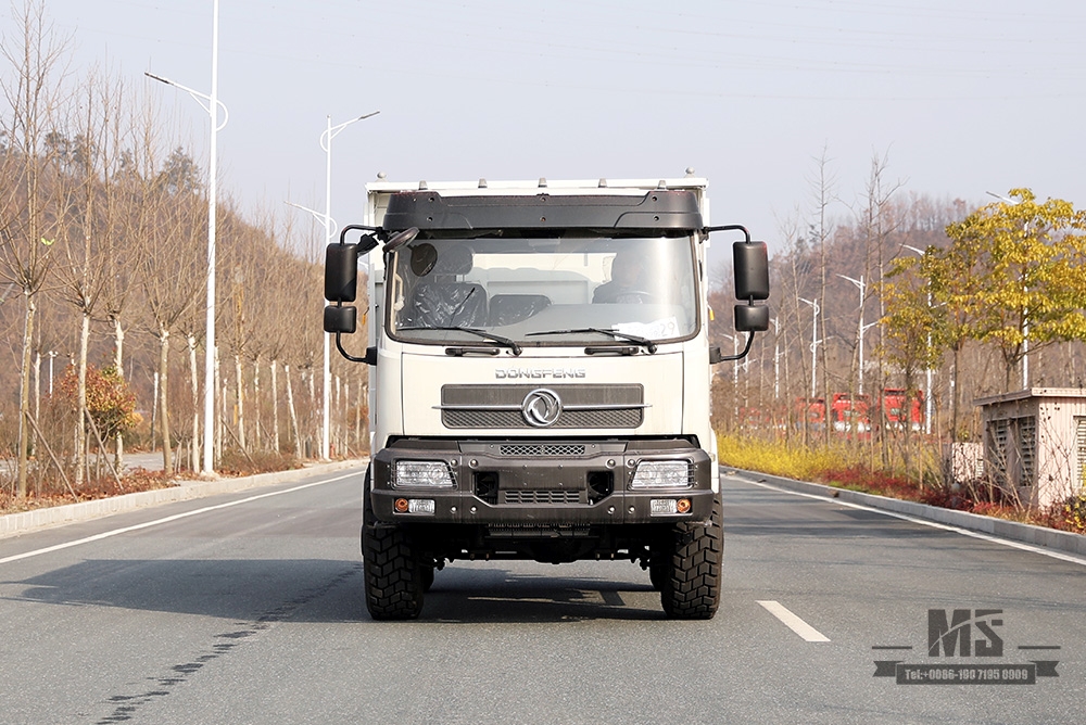 210hp Dongfeng Tração nas quatro rodas 13T Caminhão basculante_4x4 altura do contêiner caminhão off-road_Two-axle Mining Tipper Truck Export Special Purpose Vehicle