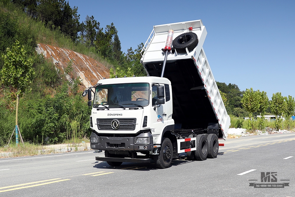 Dongfeng 6*4 280hp Caminhão basculante fora de estrada caminhão basculante_Dongfeng 6x4 Heavy Duty Flathead Row Half Mining Construction Truck_Export Veículo especial