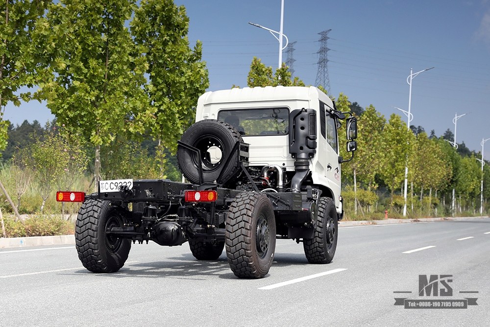 Chassi de caminhão de carga com tração nas quatro rodas Dongfeng 210hp_4 * 4 Novo chassi de caminhão off-road de cabine_Chassi de veículo para fins especiais de exportação de caminhão Dongfeng