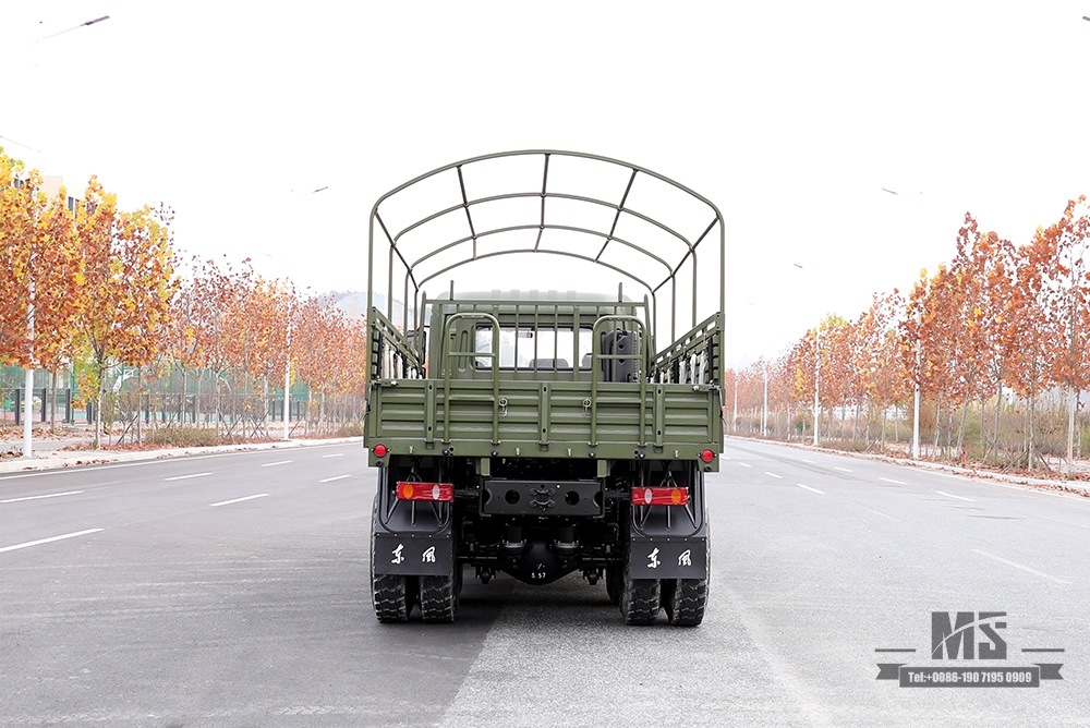 210hp Dongfeng 6*4 Caminhão Off Road _Dongfeng 6x4 Flathead Caminhão de carga um e meio com lona pole_Export Veículo especial