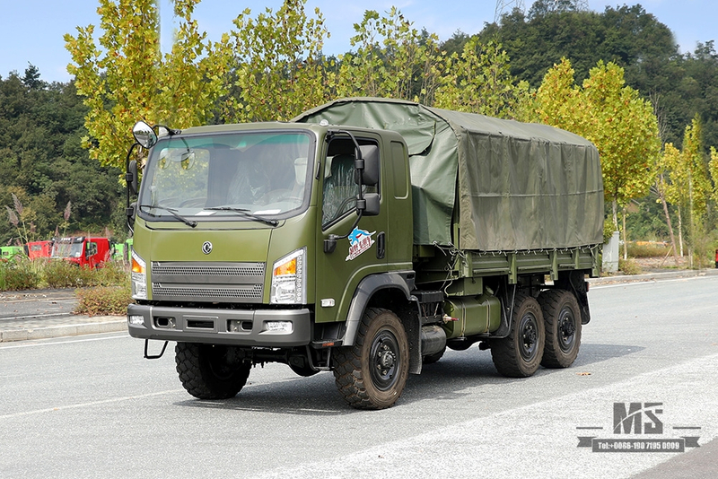 170 hp Dongfeng 6WD EQ2082 Caminhão off-road_EQ240 Flathead Diesel Cargo Truck Factory_Dongfeng 6x6 Caminhão off-road civil com tração nas quatro rodas para venda_Exportar veículo especial