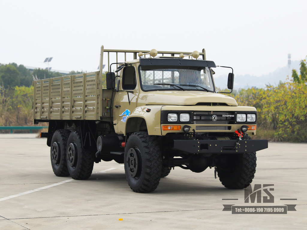 6*6 Dongfeng EQ2100 Truck_6*6 Caminhão de cabeça pontiaguda com tração nas seis rodas Off Road Truck_Export Special Vehicle